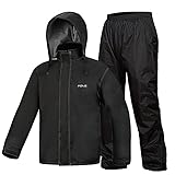 Lixada Regenanzug Wasserdicht Radfahren Regenschutz Jacke & Hose Unisex Wandern Regenmantel Hose...