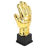 Healvian Goldene Handschuhe Fußballhandschuh Pokal aus Kunststoff für Torhüter bei Kinderfeiern...