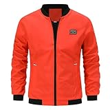 Ruamilyy Herren Bomberjacke Freizeit Jacke Dünne Übergangsjacke Mode Herren-Jacken mit...