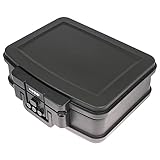 HMF 250437 Feuerfeste Wasserdichte Dokumentenbox mit Zahlenschloss | DIN A4 | 44,5 x 16,5 x 33 cm |...