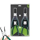 Sicherungsringzange, 17,8 cm, Sprengringzangen-Set, Stahl-Halteklammern, Zubehör,...