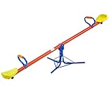 Spielwerk® Wippe für Kinder 70kg max 360° drehbar pulverbeschichtet gepolstert Haltegriffe...