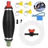 Handpumpe zum Umfüllen von Flüssigkeiten wie Benzin, XL Umfüllpumpe inkl. Flüssigkeitsregler und...