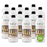BioFair Bioethanol 96% Brennstoff für Ethanolkamine, Bioethanolkamin, Ethanol Tischkamin, Wandkamin...
