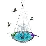 Solarbrunnen für Vogelteich | Solarpumpe für Gartenbrunnen | Gartendekoration zum Aufhängen für...