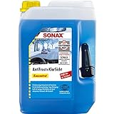 SONAX AntiFrost&KlarSicht Konzentrat (5 Liter) ergibt bis zu 15 Liter Winter-Scheibenwaschwasser,...