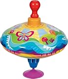 goki 53772 – Brummkreisel Sonnenwirbel – klassisches Schwungspielzeug aus Metall, Holz und...