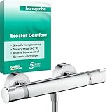 hansgrohe Ecostat Comfort - Duschthermostat Aufputz, Duscharmatur mit Sicherheitssperre (SafetyStop)...