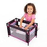 Kinderplay Puppenreisebett – Faltbares Puppenbett mit Tragetasche & Bettwäsche – Für 43–46...