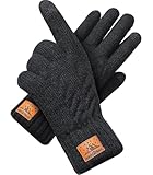 CHENMEI Winterhandschuhe Strickhandschuhe für Herren Damen - Touchscreen Wollhandschuhe, Warme...
