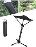 Klappbarer Dreibeinhocker - Leichter kompakter tragbarer Campingstuhl für Outdoor-Reisen,...