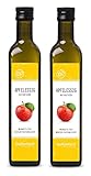 Apfelessig naturtrüb BIO 1000ml (2x 500ml) I rein, unverarbeitet, unpasteurisiert I Apfelessig...