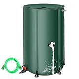 FAMIROSA Regenwassertonne Faltbare Regenwassertank für Garten, Wassertank, Regenwassersammler mit...