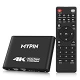 MYPIN 4K Medienspieler mit 2 in 1 Ausgang HDMI Umschaltfunktion, 2 Anschluss HDMI Umschalter,...