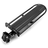 Schwarz Fahrradgepäckträger-Aluminiumlegierung Einstellbare Universal Gepäckträger Fahrrad...