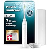 Philips Sonicare 5500 elektrische Zahnbürste, Schallzahnbürste mit 2 Putzmodi, Andruckkontrolle,...