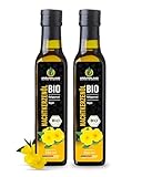 Kräuterland Bio Nachtkerzenöl 2x250ml (500ml), kaltgepresst, nativ, vegan, Direkt aus unserer...