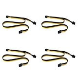 SOFORFREEM 4 x ATX CPU 8 Stecker auf Dual PCIe 8 (6 + 2) Stecker-Adapterkabel für modulare...