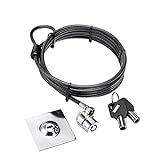 Ccmart Laptop Cable Lock Safety Lock Anti Theft Security Hardware Cable Lock Kit with 2 Sturdy Cable...