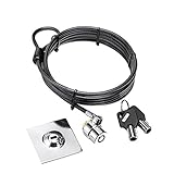 Ccmart Laptop Cable Lock Safety Lock Anti Theft Security Hardware Cable Lock Kit with 2 Sturdy Cable...