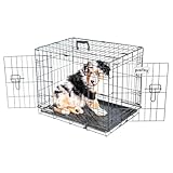 Paitsy FortressooS Hundekäfig, Transportbox für Hunde und Welpen, 60 x 43 x 49 cm, faltbar, 2...