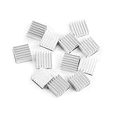 12 Stück kleines Kühlkörper-Set aus Aluminium mit selbstklebendem Kleber auf der Rückseite, 14 x...