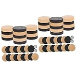 ibasenice 2 Sätze Schachfiguren Backgammon-Würfel Zubehör für Brettspiele Backgammon-Zubehör...