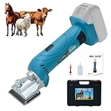 HENYEER Schermaschine Pferd Schafschere kompatibel mit Makita 18V Akku, 2500 RPM/Min Motor, 6 Gang...