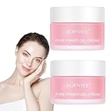 2 Stück Pore Primer Gel Cream, Porenfüllende Gel Creme, Make-Up Base Cream Invisible Pore,...