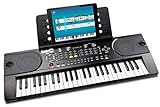 RockJam 49 Key Keyboard Piano with Power Supply, Sheet Music Stand, Piano Note Stickers & Simply...