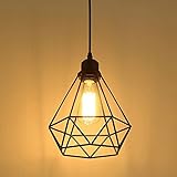 MAXDUYU Vintage Pendelleuchte Hängelampe Käfig Hängende Lampe, E27 Lampen fassungstyp,Retro...