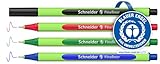 Schneider Line-Up Fineliner (Strichstärke 0,4 mm, aus biobasiertem Kunststoff, ausgezeichnet mit...