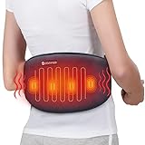 Comfier Heizgürtel gegen Rückenschmerzen -Heizkissen mit Vibrationsmassage, Wärmegürtel mit...