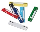 Durable Heftstreifen Kunststoff Flexi, 1 Packung à 250 Stück, farbig sortiert, 690100, Farbig...