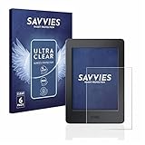 Savvies 6 Stück Schutzfolie für Amazon Kindle Paperwhite 2015 (7. Gen.) Displayschutz-Folie...