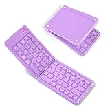 Aolso Faltbare Tastatur Klappbar, Wiederaufladbare kabellose Mini-Tastatur für iOS, Android,...