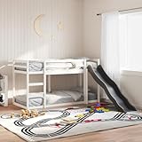 UJCHVHN Artikel-Etagenbett mit Rutsche & Leiter ohne Matratze weiß 80x200 cm, Betten & Zubehör,...