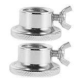 GALPADA 2 Stück Hantel Schraubmuttern aus Stahl rutschfeste Dumbbell Collar Clamps für...