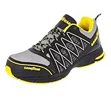 Goodyear GYSHU1502 S1P SRA HRO Metallfreie Arbeitssicherheitstrainer für Männer, schwarz/gelb, 45...