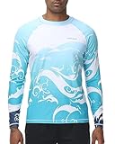 VAYAGER Herren Schwimmshirts UPF 50+ Rashguard Langarm Schnelltrocknendes T-Shirt Locker sitzendes...