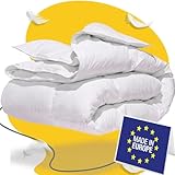 SLEEP COMFY Luxus Allergiker Daunendecke 200x200 Ganzjahres 100% Oeko -TEX 50% Daunen und 50%...