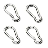 bituocs 4 Stück Karabiner,Schlüsselanhänger Karabinerhaken für Hängematten, Camping, Wandern,...