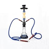 TDJDYQU 20.6' Arabische Wasserpfeife Set Mit Perle Jade Wasserpfeife Stiel Doppelrohr...