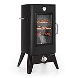 Klarstein Pasadena Räucherofen - Gas-Räuchergrill mit Sichtfenster, Dampfgarer, 2,5 kW...