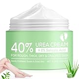 Urea Fußcreme, Urea-Creme 40 Prozent für die Füße, mit Hyaluronsäure, Teebaum und Aloe Vera,...