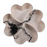 Folpus Vogelfutterhaus, Tränke, Futtertablett, Zubehör, 4 Fächer, Hängendes Vogelbad,...