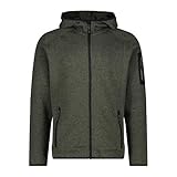 CMP - Man Jacket Fix Hood, Olive-Schwarz, 52