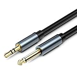 Zescyha 3.5mm auf 6.35mm Audio Kabel, Klinkenkabel 3.5 auf 6.35 mm, Stereo Audio Adapterkabel TRS...