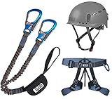 LACD Klettersteigset Pro Evo 2.0 + Klettergurt Easy EXP + Helm Protector 2.0 phantom