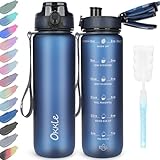 OKKLE Trinkflasche 1L BPA freie Wasserflasche mit Verschlussdeckel und auslaufsicher, geeignet für...